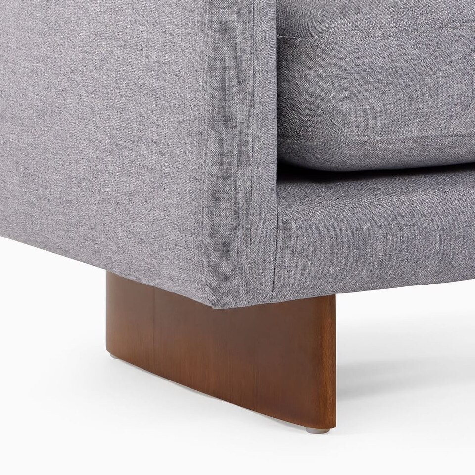 Anton Bench Wood Legs West Elm UK
